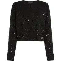 Karl Lagerfeld Black Embellished Knit Cardigan Talla: S | Cárdigan Outlet | Mujer | Negro