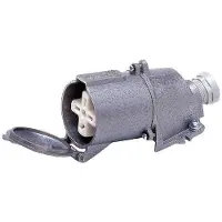 TAREL Enchufe de pared metálico plano, 63A, 500V