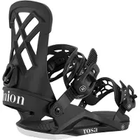 Union - Fijaciones snowboard - Rosa Black de Nylon - Talla 37-40,5 - Negro