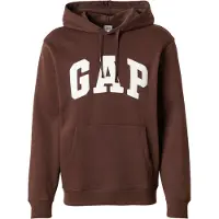 Gap Sudadera 'HERITAGE' chocolate / blanco