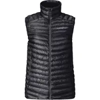 Norrøna - Women's Trollveggen Superlight Down800 Vest - Chaleco de plumas size M, negro/gris