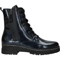 Rieker Botas con cordones 'Schnürstiefelette Damen 73821-14 Kunststoff (Synthetik) in blau' azul