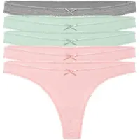 Yenita Tanga gris moteado / menta / rosa