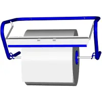 Fripa Soporte para rollos de limpieza, de 33,5 cm x 23,5 cm x 52,5 cm, color azul, para rollos de limpieza