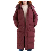 DEDICATED - Women's Long Puffer Jacket Karmas - Abrigo size XL, rojo