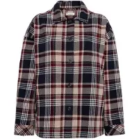 KnowledgeCotton Apparel - Women's Heavy Flannel Check - Blusa size S, gris