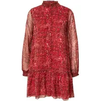 Pepe Jeans Vestido camisero beige / rojo