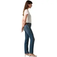 Levi's 724 High Rise Straight Jeans Dark Indigo Talla: W29L34 | Vaqueros Rectos Outlet | Mujer | Azul