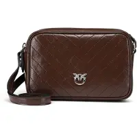 Pinko Carrie Bolso bandolera Piel natural 21.5 cm marrón