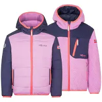 TROLLKIDS - Kid's Sandvika Turnover Jacket - Forro polar size 176, fucsia