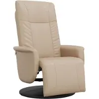 vidaXL Sillón reclinable Relax de , color marrón cappuccino, tapizado en cuero sintético