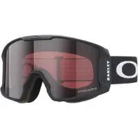 Oakley - Máscaras de esquí - Line Miner M Matte Black Prizm Garnet de Silicona - Negro