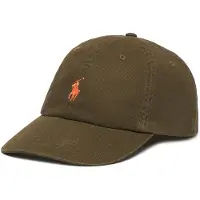 Ralph Lauren para mujer. 211912843006 La icónica gorra de chino de algodón verde olvia (OSFA), Casual, outlet 2026.