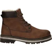 Mustang Botas con cordones 'Merem' cognac / marrón oscuro