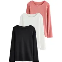 Next Camiseta salmón / negro / blanco