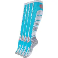 Stark Soul Calcetines deportivos azul neon / gris oscuro / gris moteado / rojo fuego