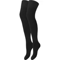 Yenita Calcetines sobre la rodilla negro