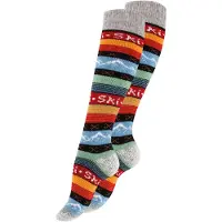 Stark Soul Calcetines hasta la rodilla 'Hygge' azul claro / gris / rojo / negro