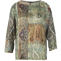 River Woods Boat Neck Popover Shirt Mix W90165 Talla: 36 | Blusas Outlet | Mujer