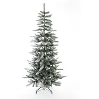 50nrth Árbol de Navidad artificial de hoja perenne, tipo cedro o pino, color blanco "frost", 210 cm