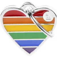 My Family Placa Para Mascotas Rainbow Small Heart