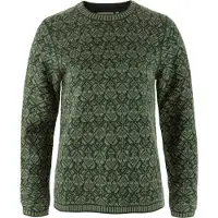 Fjällräven - Women's Snow Round Neck Sweater - jersey de lana size XS, oliva