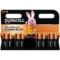 Duracell Plus Power Boost 150% Extra Life Pilas alcalinas AA / MN1500 / LR06 (8 unidades)