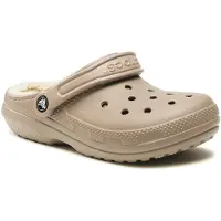 Crocs Zuecos CLASSIC LINED CLOG mujer - Beige - 45 / 46