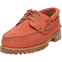 Timberland Authentic Boat Shoe Medium Red Nubuck Talla: 42 | Zapatos con Cordones Outlet | Hombre | Rojo