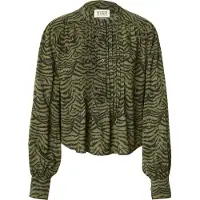 Scotch & Soda Printed Pintuck Shirt Ikat Feather Thyme Talla: 40 | Manga Larga Outlet | Mujer