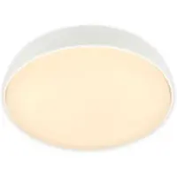 Briloner Lámpara de techo LED, 12W, luz blanca cálida, 1200 lúmenes, ideal para pasillos, 28,5 cm de diámetro, color blanco