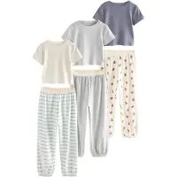 Next Pijama beige / marino / gris moteado