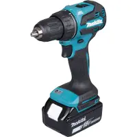 Makita Taladro atornillador inalámbrico DDF490RTJ, 50/27 Nm, batería de 18V Li-Ion LXT