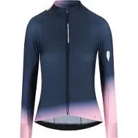 Q36.5 - Women's Gregarius Hybrid Collar Fade L/S Jersey - Maillot de ciclismo size L, azul
