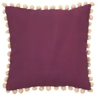 Broste Copenhagen Fundas de cojines POM - Burdeo - 40x40 cm