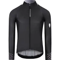 Q36.5 - Gregarius Hybrid Collar Fade L/S Jersey - Maillot de ciclismo size S, negro/gris