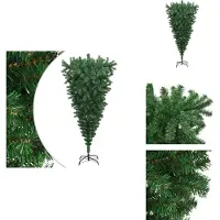 vidaXL Árbol de Navidad artificial con soporte, color verde, 210 cm - Árboles de Navidad