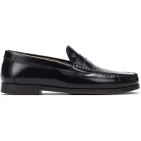 Martinelli para hombre. 1623-2761N Mocasines de Piel Forthill negro (43), Plano, 1 a 3cm, Ninguno, Casual, Clásico, outlet 2026.