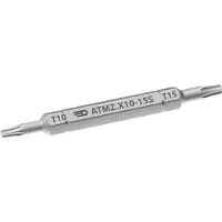 Facom , hoja intercambiable, corta, Torx 10 y 15, modelo ATMZ.X10-15S