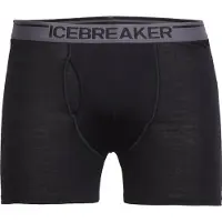 Icebreaker - Anatomica Boxers w Fly - Ropa interior merino size S, negro
