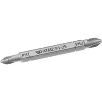 Facom : Punta corta para destornillador ATMZ.D, intercambiable PH1 / PH2, modelo ATMZ.P1-2S