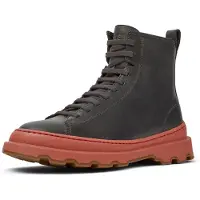 Camper Botines con cordones ' Brutus+ ' gris oscuro / naranja