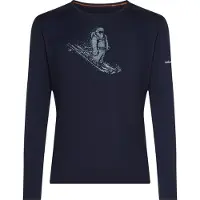 Icebreaker - Merino 200 Oasis L/S Crewe Skiing Yeti - Ropa interior merino size XXL, azul