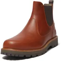 Timberland Britton Road Mid Chelsea Boot Brown Full Grain Talla: 41.5 | Botas Outlet | Hombre | Marrón