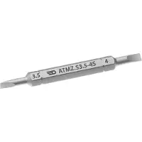 Facom , cuchilla intercambiable, corta, ranuradora de 3,5 mm y 4 mm, modelo ATMZ.S3.5-4S