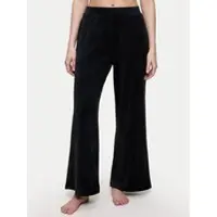 Triumph Pantalón de pijama ' Sensual Velour Wide Leg ' negro