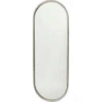 AYTM Espejo Angui, color plateado, altura 78 cm, cristal, acero