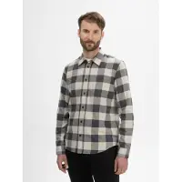 Mela London Camisa 'Sahel' beige claro / gris / antracita