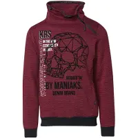 KOROSHI Sudadera rojo / negro / blanco