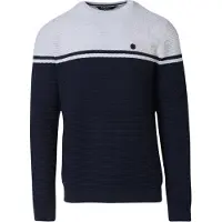 KOROSHI Jersey navy / gris claro